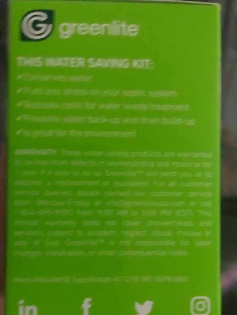 greenlite water saving